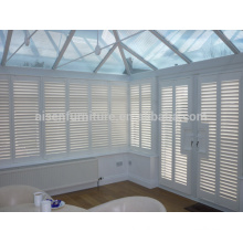 2016 Nouveau style Hot Sale Sunshade Wood Sliding Shutter Louver